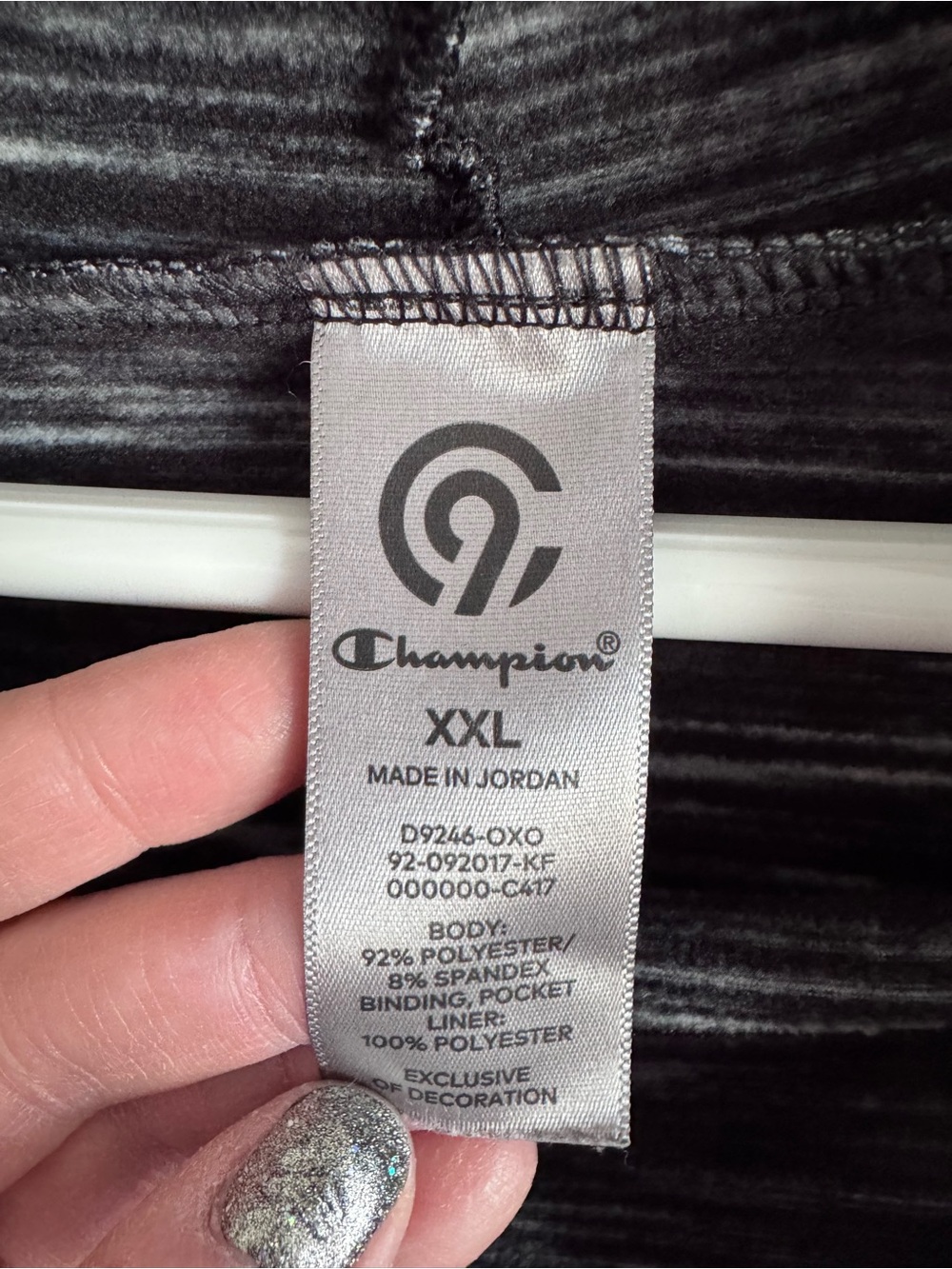 Champion Women's Black & Gray Space-Dye Pullover - Picture 2 of 2